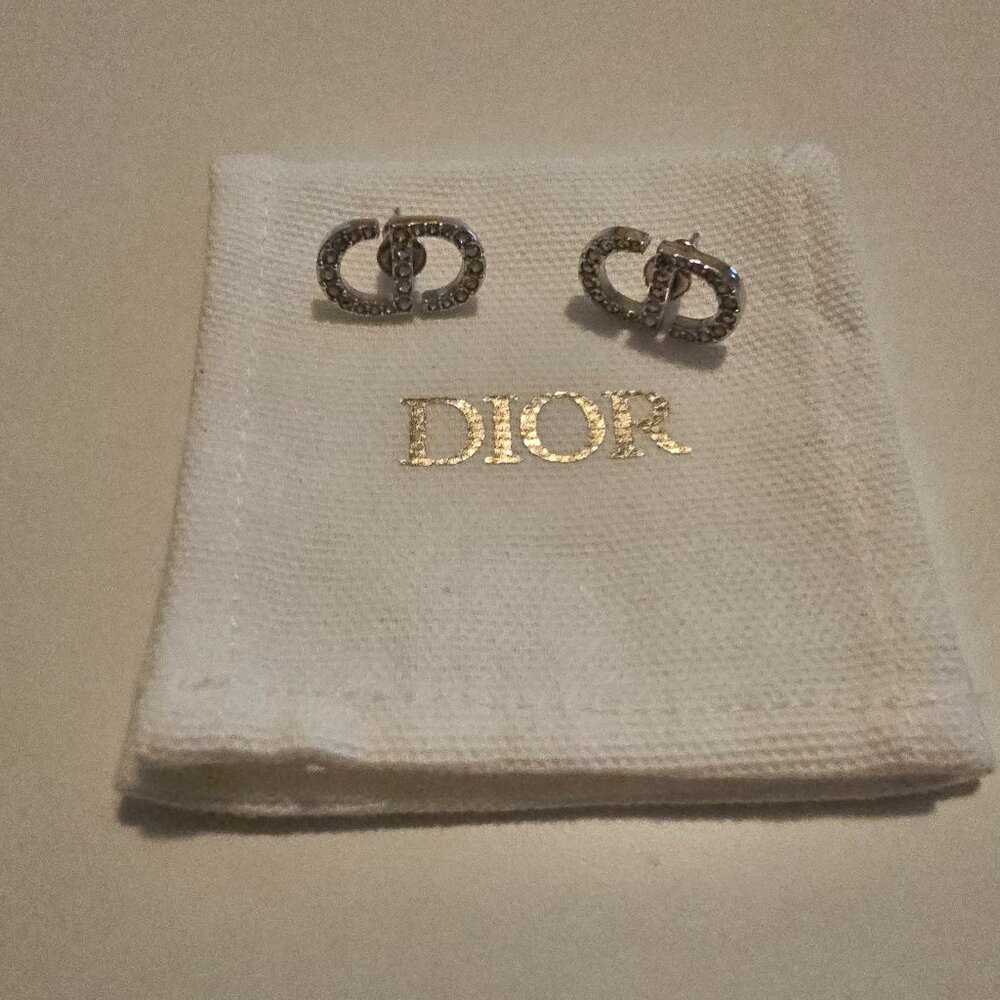 Authentic Petit CD Mini Stud Earrings